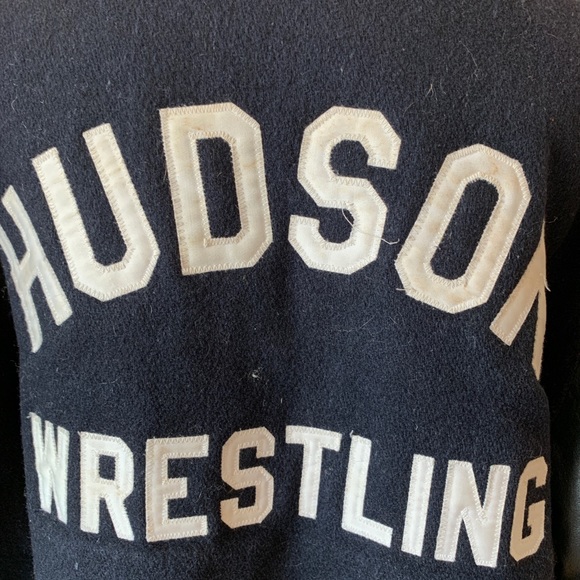 Made in USA, vintage Wool&Leather varsity jacket L - Picture 5 of 8